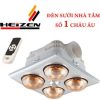 Đèn sưởi nhà tắm heizen 4 bóng âm trần