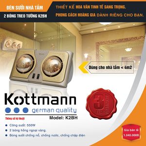 Đèn sưởi nhà tắm Kottmann K2BH